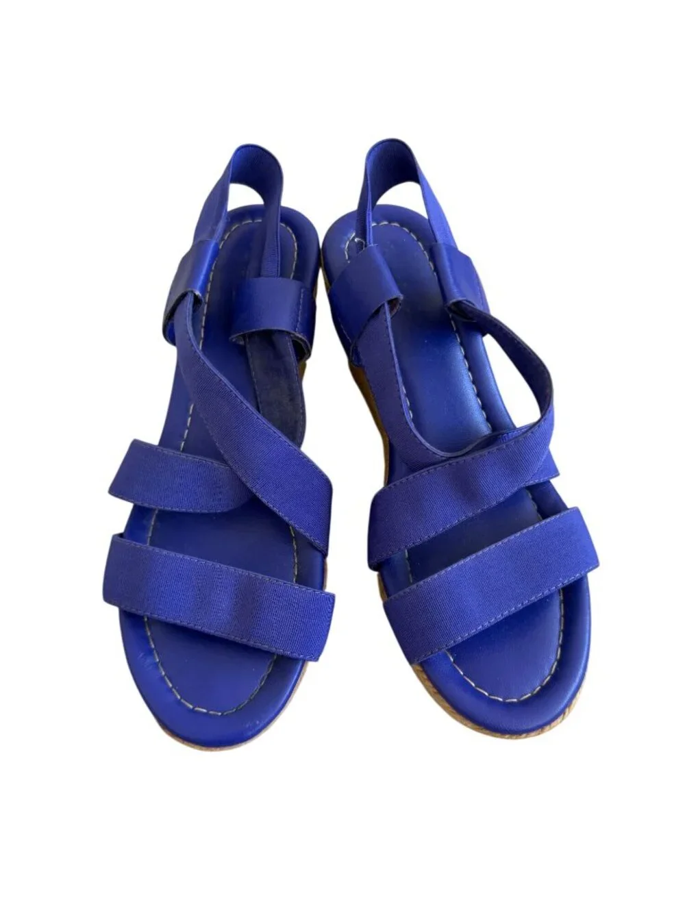 BODEN Purple Wedge Sandals Size 38 / US 8